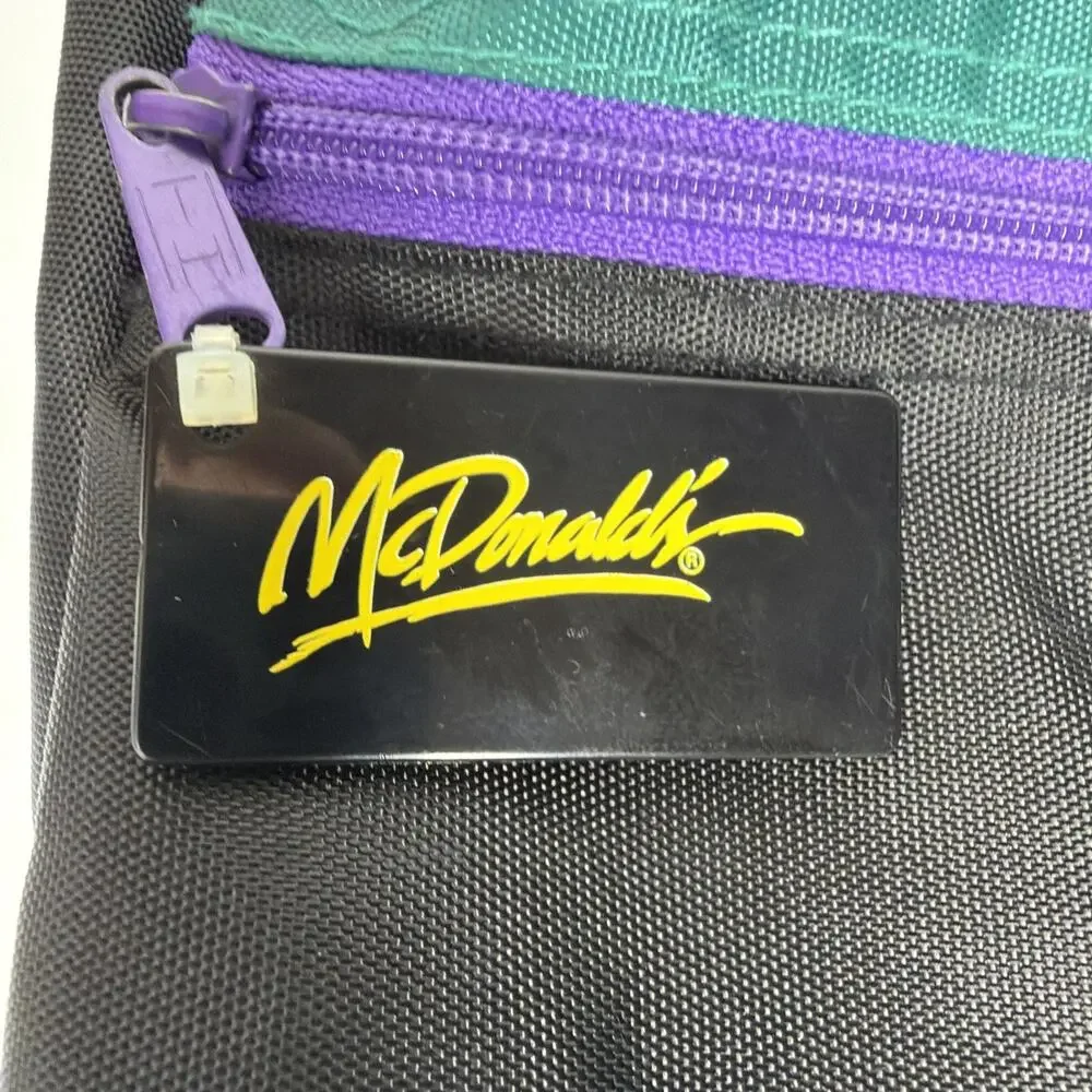 Vintage 1989 Mcdonald's Fast Food Kids Book Bag Backpack 16
